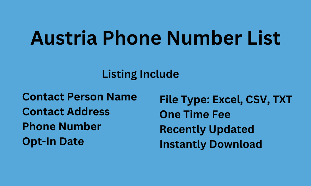 Austria phone number list