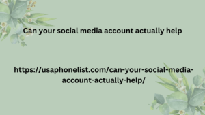 Can your social media account actually help