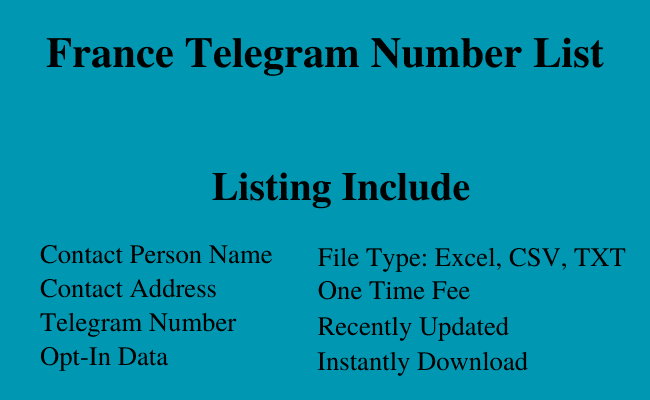 France telegram number list