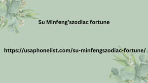 Su Minfeng’s zodiac fortune