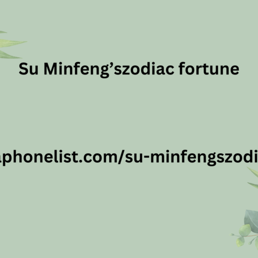 Su Minfeng’s zodiac fortune